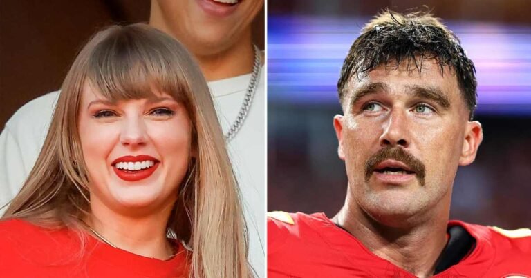 Taylor Swift and Travis Kelce pair in Chiefs sport day apparel